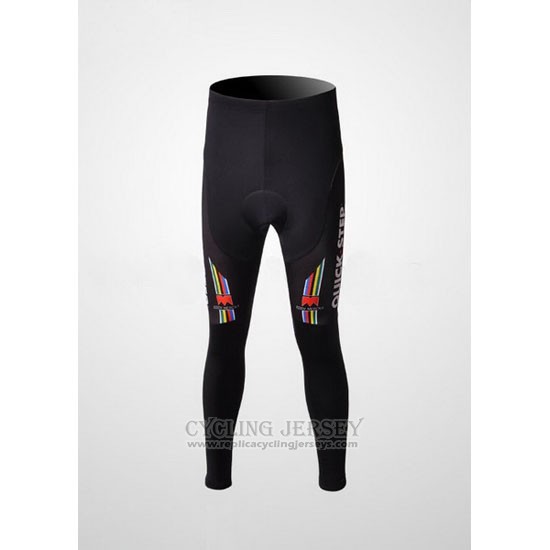 2010 Cycling Jersey Quick Step Champion Belgium Long Sleeve and Bib Tight